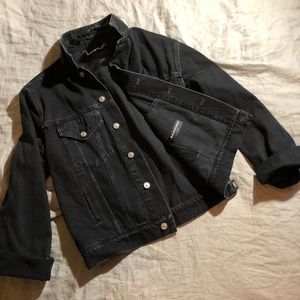 Balenciaga Black Denim Jacket